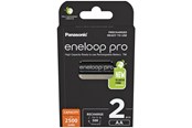 Bateria - Panasonic eneloop pro BK-3HCDE/2BE - Battery 2 x AA type - NiMH - ( rechargeable ) - 2500 mAh - BK-3HCDE/2BE