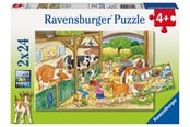 Puzzle - Ravensburger A Day at the Farm - 2x24p - 91959