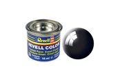 Model do sklejania i skladania - Revell enamel paint # 07-black Shiny - 32107