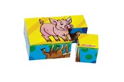 Zabawki dla niemowlat - Eichhorn Block Puzzle 6 pcs - 100005481