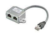 Kabel sieciowy - Pro splitter (Y-adapter) 2x RJ45 - Szary - 68909