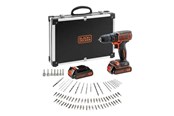 Wiertarka i srubokret elektryczny - Black & Decker BLACK+DECKER - BDCDC18BAFC