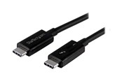 Kable FireWire, ThunderBolt  - StarTech.com Thunderbolt 3 (40Gbps) USB C Cable - Black - 50cm - TBLT34MM50CM