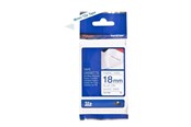 Papier, papier fotograficzny i etykiety - Brother Tape TZeFA4B 18mm Blue on White background - TZEFA4