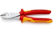 Narzedzia do pracy z napedem elektrycznym - KNIPEX Szczypce tnące boczne o zwiększonym przełożeniu - 74 06 200