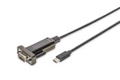 Adapter Sieciowy  (karta sieciowa, serwer druku, itp.) - DIGITUS DA-70166 USB Type-C to serial adapter - DA-70166