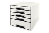 Akcesoria do biura - Leitz Pojemnik z szufladami  WOW CUBE Czarny - 52530001