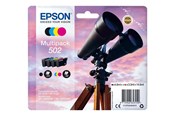 Tusz, toner i materiał eksploatacyjny - Epson 502 Multipack - 4 pakker - sort gul cyan magenta - original - blækpatron - C13T02V64020