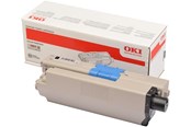 Tusz, toner i material eksploatacyjny - OKI - sort - original - tonerpatron (alternativ til:  46490624) - 46490624