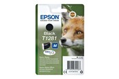 Tusz, toner i material eksploatacyjny - Epson T1281 - størrelse M - sort - original - blækpatron - C13T12814022