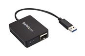 Adapter Sieciowy  (karta sieciowa, serwer druku, itp.) - StarTech.com Konwerter USB 3.0 na światłowód - Open SFP - adapter sieciowy - US1GA30SFP