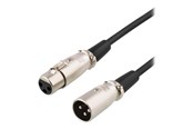Kabel KVM - Deltaco XLR-lydkabel 3-pin han - 3-pin hun 15m - XLR-1150