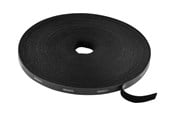 Zarzadzanie kablami - Deltaco Velcro Cable Tie Roll - 15m - Black - CM1015S