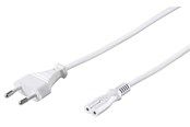 Kabel zasilający (zewnętrzny) - Pro Kabe zasilania C7 (2 pins) - Biały - 1.5m - Prosto - 4040849513268