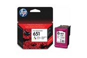 Tusz, toner i material eksploatacyjny - HP 651 / C2P11AE (Cyan Magenta Yellow) Ink - C2P11AE