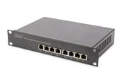 Switch - DIGITUS DN-95317 8-Port Gigabit PoE (80W) Switch 10 Inch Unmanaged - DN-95317