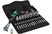 Narzędzia - Wera 8100 SA 9 Grzechotka Zyklop Speed 1/4" w zestawie calowym, 28 część - 5004019001