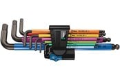 Narzedzia reczne - Wera 950 SPKL/9 SM HF Multicolour Zestaw kluczy trzpieniowych z kulką, BlackLaser, metrycznych, z funkcją przytrzymywania, 9 część - 5022210001
