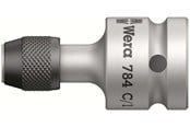 Wiertla & Bity - Wera 784 C 1/2" Adapter z mechanizmem szybkomocującym, 1/4 cal x 50 mm - 5042760001