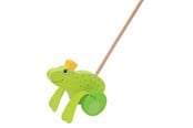 Zabawki dla niemowlat - Goki Push Figure Frog King - 54938