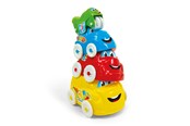 Zabawki dla niemowląt - Clementoni Stacking Tower Vehicles 4dlg. - 17111