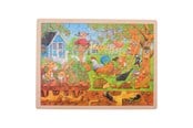 Puzzle - Goki Wooden Puzzle - Life in the Garden Drewniany - 57743