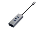 USB hub - Satechi Type-C 2-in-1 USB Hub (with Ethernet) USB hub - 3 - USB 3.0 - Szary - ST-TC2N1USB31AM