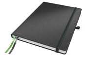 Zeszyty, notesy i formularze - Leitz Notebook Complete A4 Ruled 96 gram 80 sheet Black - 44720095