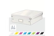 Archiwizacja i przechowywanie - Leitz Pudełko z przegródkami  Click & Store WOW, średnie Biały - 60580001