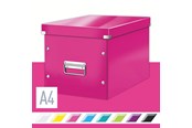 Archiwizacja i przechowywanie - Leitz Pudło do przechowywania  Click & Store WOW Cube, rozmiar L Różowy - 61080023