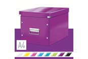 Archiwizacja i przechowywanie - Leitz Pudło do przechowywania  Click & Store WOW Cube, rozmiar L Fioletowy - 61080062