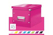 Archiwizacja i przechowywanie - Leitz Pudło do przechowywania  Click & Store WOW Cube, rozmiar M Różowy - 61090023