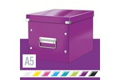 Archiwizacja i przechowywanie - Leitz Pudło do przechowywania  Click & Store WOW Cube, rozmiar M Fioletowy - 61090062