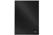 Zeszyty, notesy i formularze - Leitz Notebook Solid A4 Hard Sq. 80sh Black - 46640095