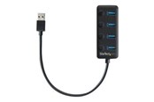 USB hub - StarTech.com USB 3.0 Hub 4-port USB hub - 4 - USB 3.0 - Czarny - HB30A4AIB