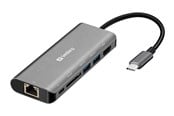 Stacja dokujaca - Sandberg USB-C Dock HDMI+LAN+SD+USB100W - 136-18