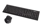 Klawiatura - Sandberg Wireless Office Desktop Set - Zestaw klawiatura i mysz - Nordycki - Czarny - 631-20