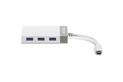 Adapter Sieciowy (karta sieciowa, serwer druku, itp.) - TRENDnet TUC-ETGH3 USB-C to Gigabit Adapter + USB Hub - TUC-ETGH3
