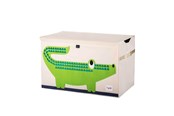 Pokój dzieciecy - 3 Sprouts Opbevaringskasse med låg Crocodile - ITCCRO