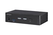 Przełącznik KVM - StarTech.com 2-Port DisplayPort KVM Switch - 4K 60Hz - TAA Compliant - KVM / audio / USB switch - 2 ports - SV231DPU34K