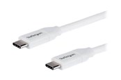 Kabel USB - StarTech.com 2m 6ft USB C to USB C Cable - 5A PD - USB 2.0 USB-IF Certified - USB-C cable - 2 m - USB2C5C2MW