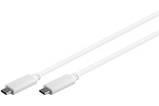Kabel USB - Pro USB-C <-> USB-C - 1m - Biały - 4040849671944