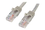 Kabel sieciowy - StarTech.com 0.5m Gray Cat5e / Cat 5 Snagless Ethernet Patch Cable 0.5 m - patch cable - 50 cm - grey - Szary - 0.5m - 45PAT50CMGR