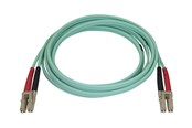 Kabel sieciowy - StarTech.com 2m Aqua OM4 Duplex Multimode Fiber Optic Cable- 50/125 - LC/LC - network cable - 2 m - aqua - Niebieski - 2m - 450FBLCLC2
