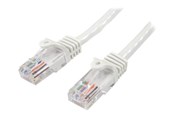 Kabel sieciowy - StarTech.com 10m White Cat5e / Cat 5 Snagless Ethernet Patch Cable 10 m - patch cable - 10 m - white - Biały - 10m - 45PAT10MWH