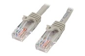 Kabel sieciowy - StarTech.com Snagless Cat 5e UTP Patch Cable - patch cable - 15 m - grey - Szary - 15m - 45PAT15MGR