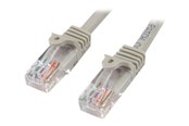 Kabel sieciowy - StarTech.com Snagless Cat 5e UTP Patch Cable - patch cable - 3 m - grey - Szary - 3m - 45PAT3MGR