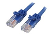 Kabel sieciowy - StarTech.com 5m Blue Cat5e / Cat 5 Snagless Patch Cable 5 m - patch cable - 5 m - blue - Niebieski - 5m - 45PAT5MBL