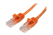 Kabel sieciowy - StarTech.com 5m Orange Cat5e / Cat 5 Snagless Ethernet Patch Cable 5 m - patch cable - 5 m - orange - Pomarańczowy - 5m - 45PAT5MOR