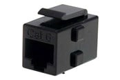 Kabel sieciowy - StarTech.com Cat 6 RJ45 Keystone Jack Network Coupler - F/F - network coupler - black - Czarny - C6KEYCOUPLER